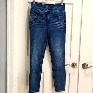 Express Super High Rise Ankle Length Jeggings Jeans